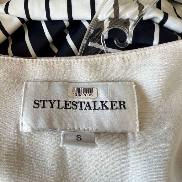 Stylestalker Penny Mini Wrap Dress Off White Bird of Paradise Print Size Small - Picture 13 of 15